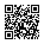 メール受信：男性の声が響く、日本語で『メールです』と伝えるボイス音のスマホ着信音ページのQRコード