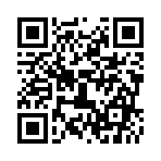 ウマオイの鳴き声のスマホ着信音ページのQRコード